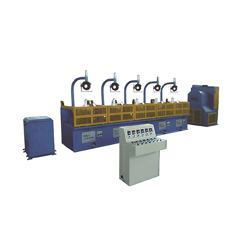 Pulley type wire drawing machine